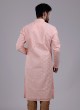 Festive Wear Kurta Pajama In Pink Color